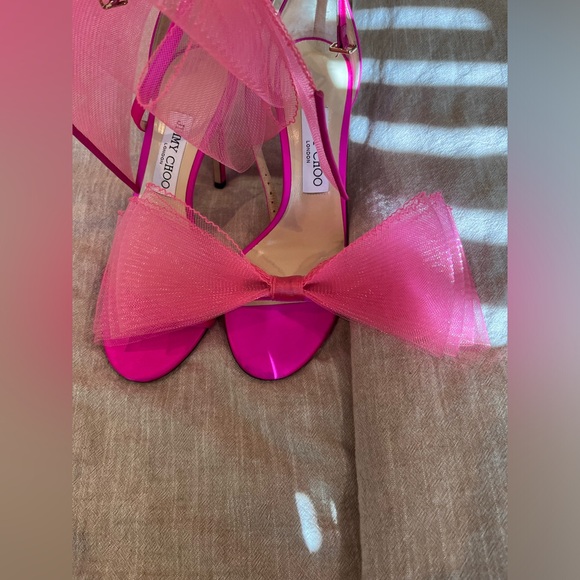 JIMMY CHOO AVELINE BOW HEELS - Picture 2 of 6